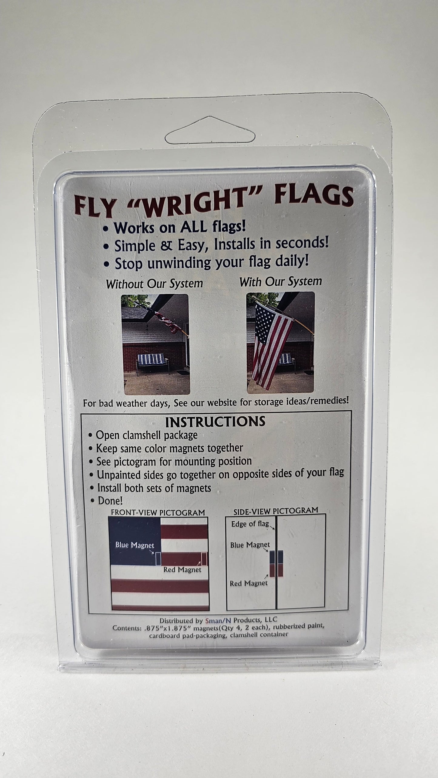 U.S. Star Spangle Banner Flag System. - Embroidered.